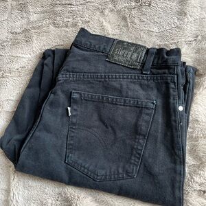 Levi's SilverTab Men's 38x32 Loose Black Cotton Denim Jeans USA Made